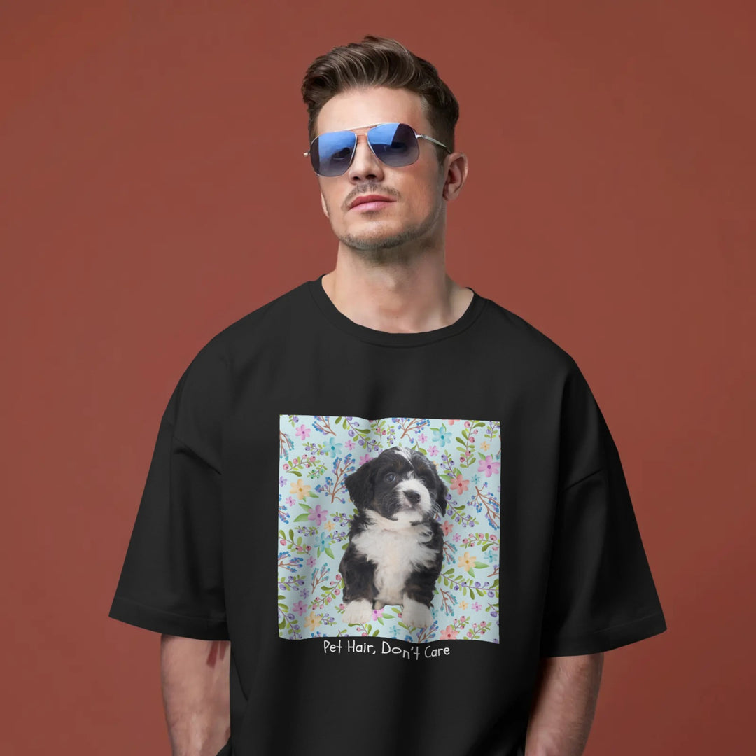 Personalized Pet T-Shirt - Custom Photo & Name Design, Ultra-Soft Tee for Humans