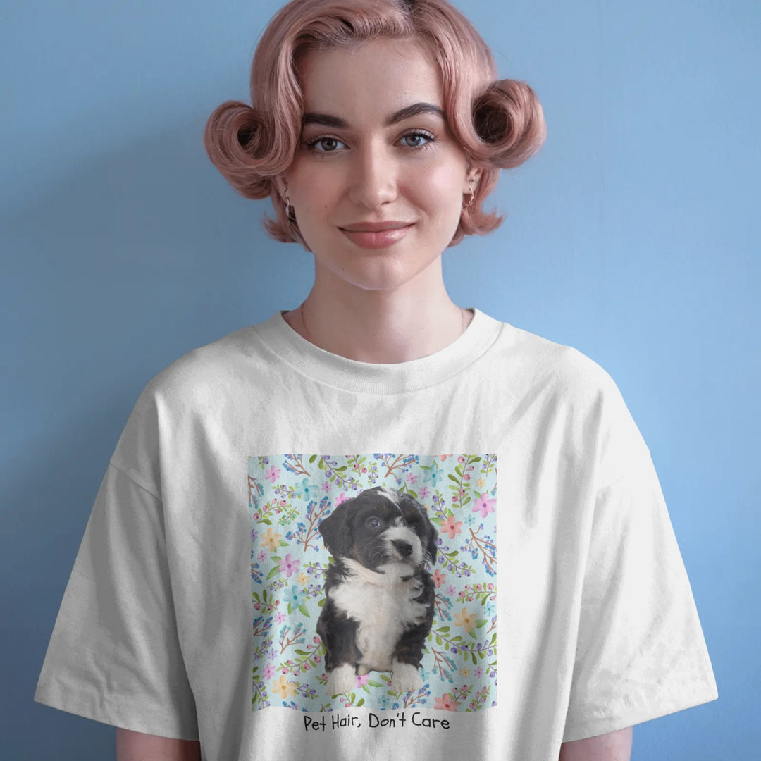 Personalized Pet T-Shirt - Custom Photo & Name Design, Ultra-Soft Tee for Humans