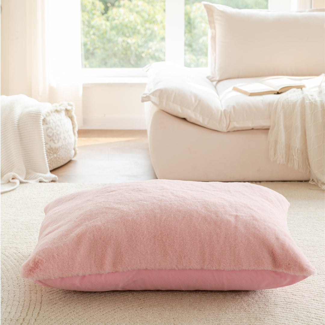 Luxe Faux Fur Pet Bed – Pillow Pad Comfort