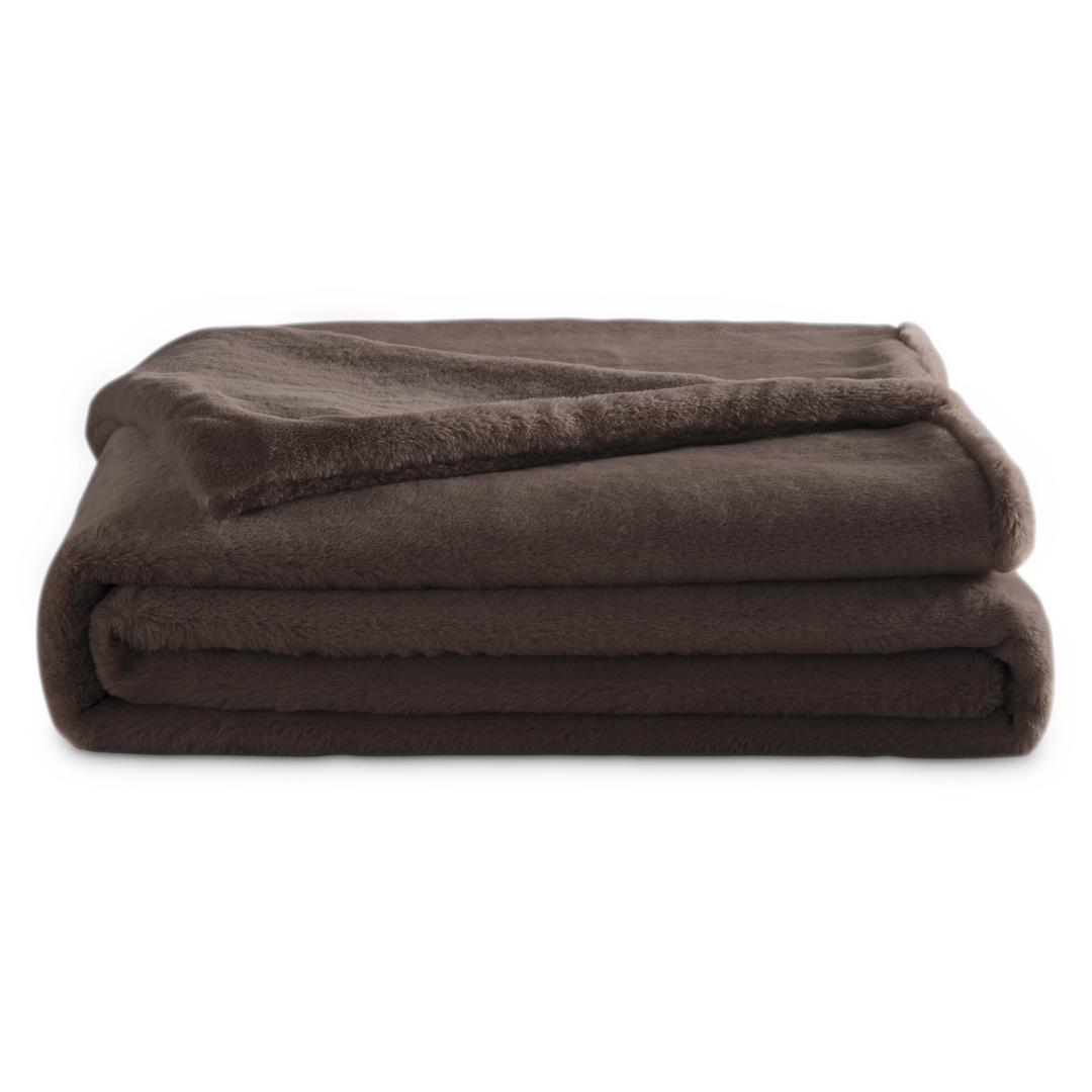 Double-Sided Soft and Luxurious Faux Fur Throw Blanket