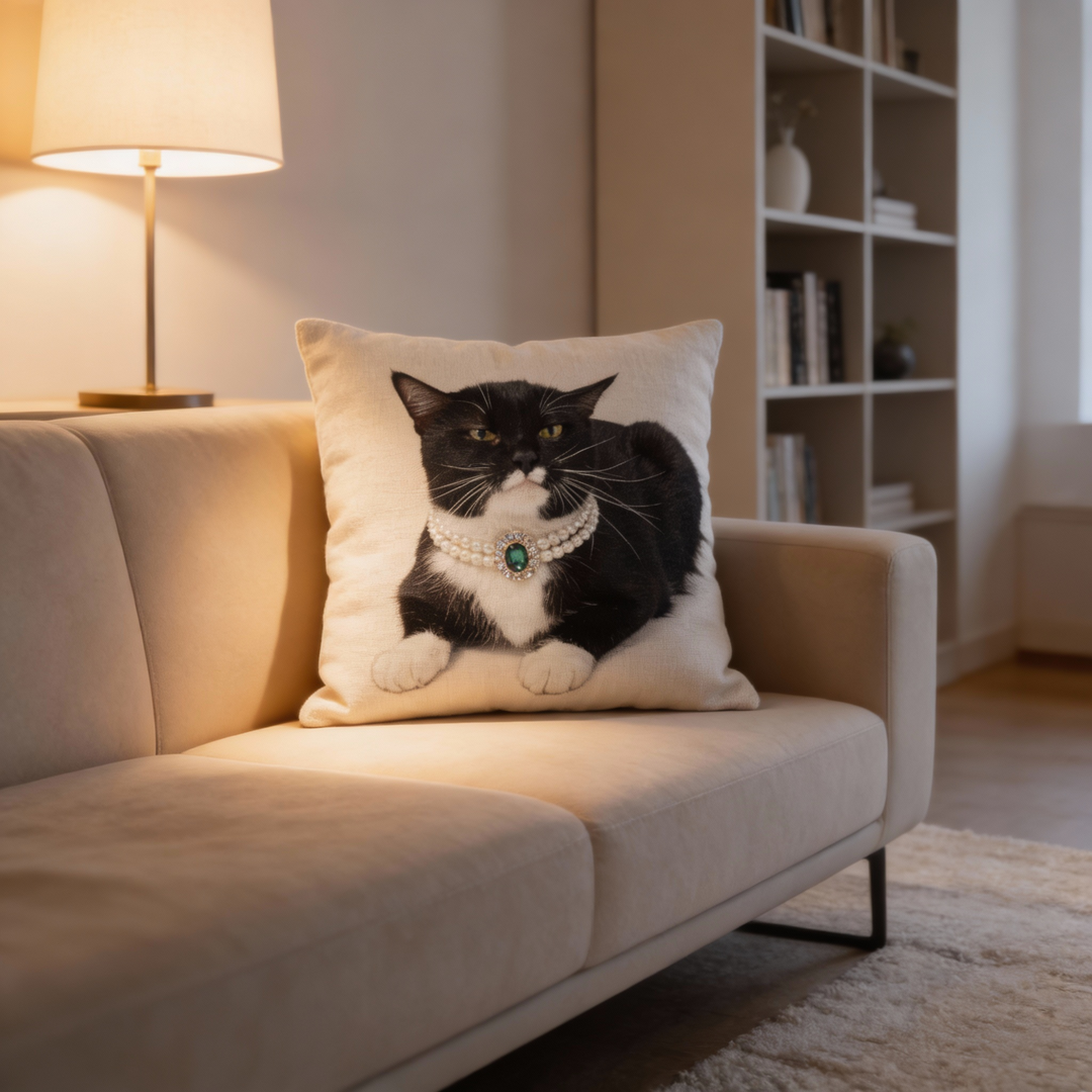 The Heirloom Pearl Collar – Sapphire-Custom Pet Memory Gift Set