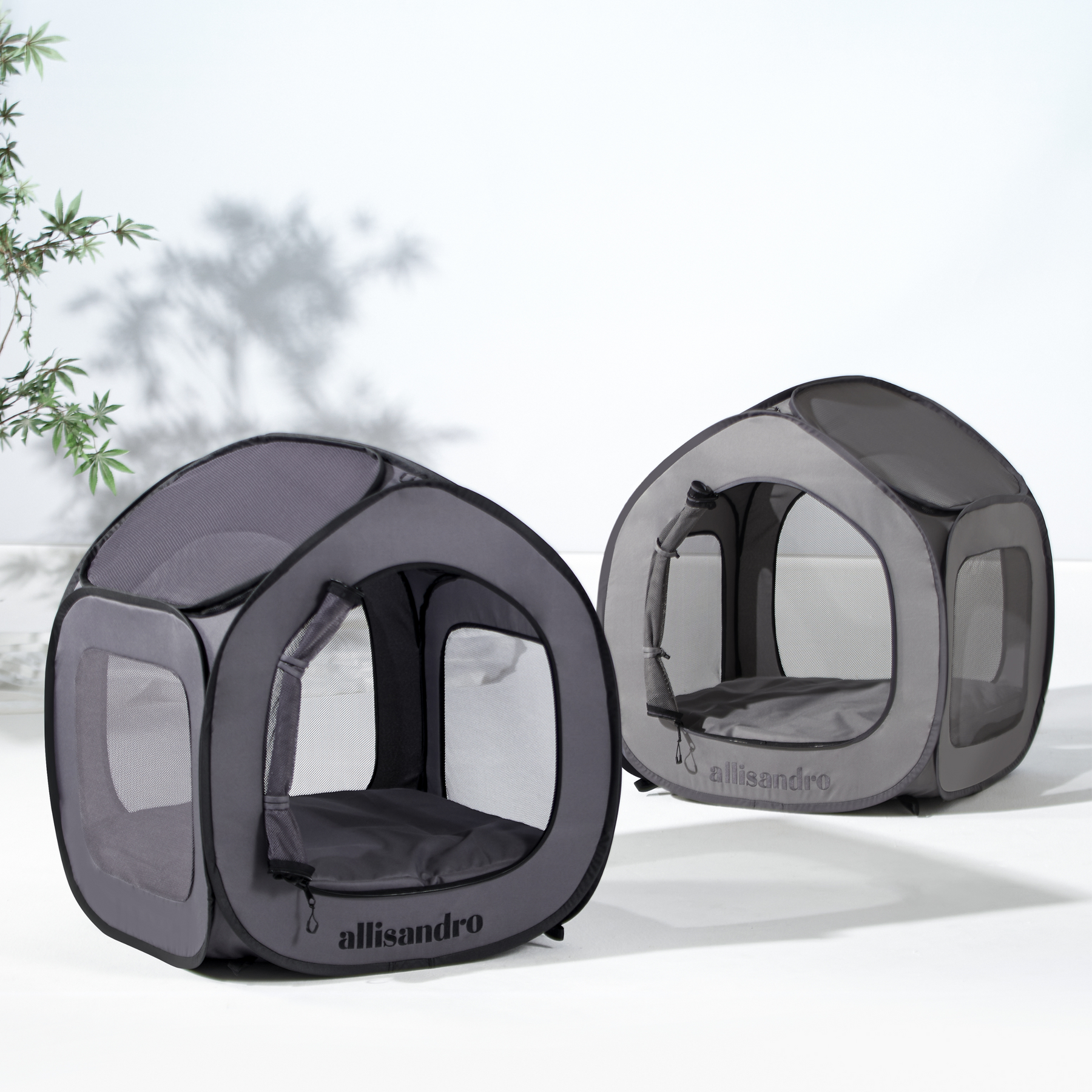 pop up tent for pets Allisandro Pop up Steel Mesh Exercise Dog Playpen, Medium, Dark Grey