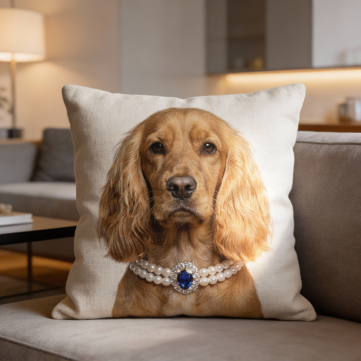 The Heirloom Pearl Collar – Sapphire-Custom Pet Memory Gift Set