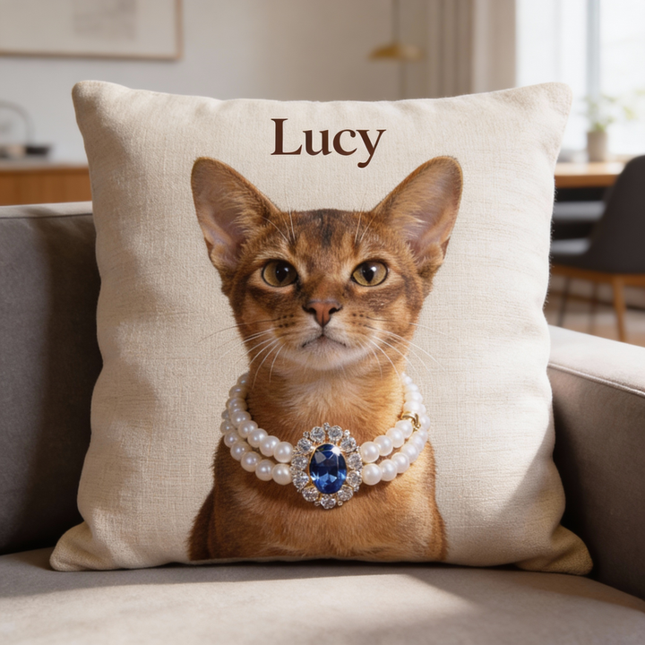 The Heirloom Pearl Collar – Sapphire-Custom Pet Memory Gift Set