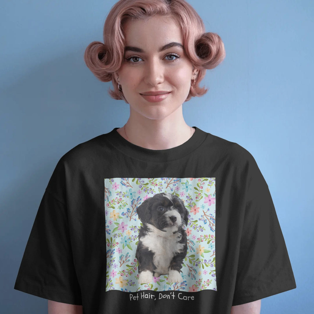 Personalized Pet T-Shirt - Custom Photo & Name Design, Ultra-Soft Tee for Humans