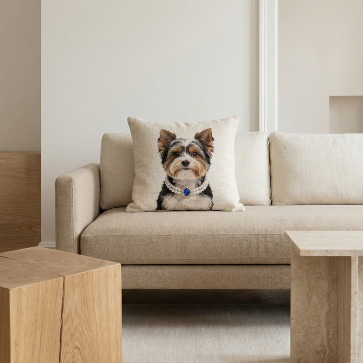 NeoAnimo Signature Custom Pet Portrait Pillow - A Timeless Home Art Collection