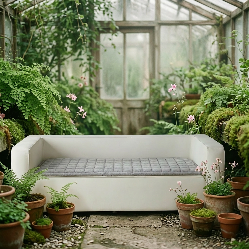 Quilted Cotton Sofa Topper